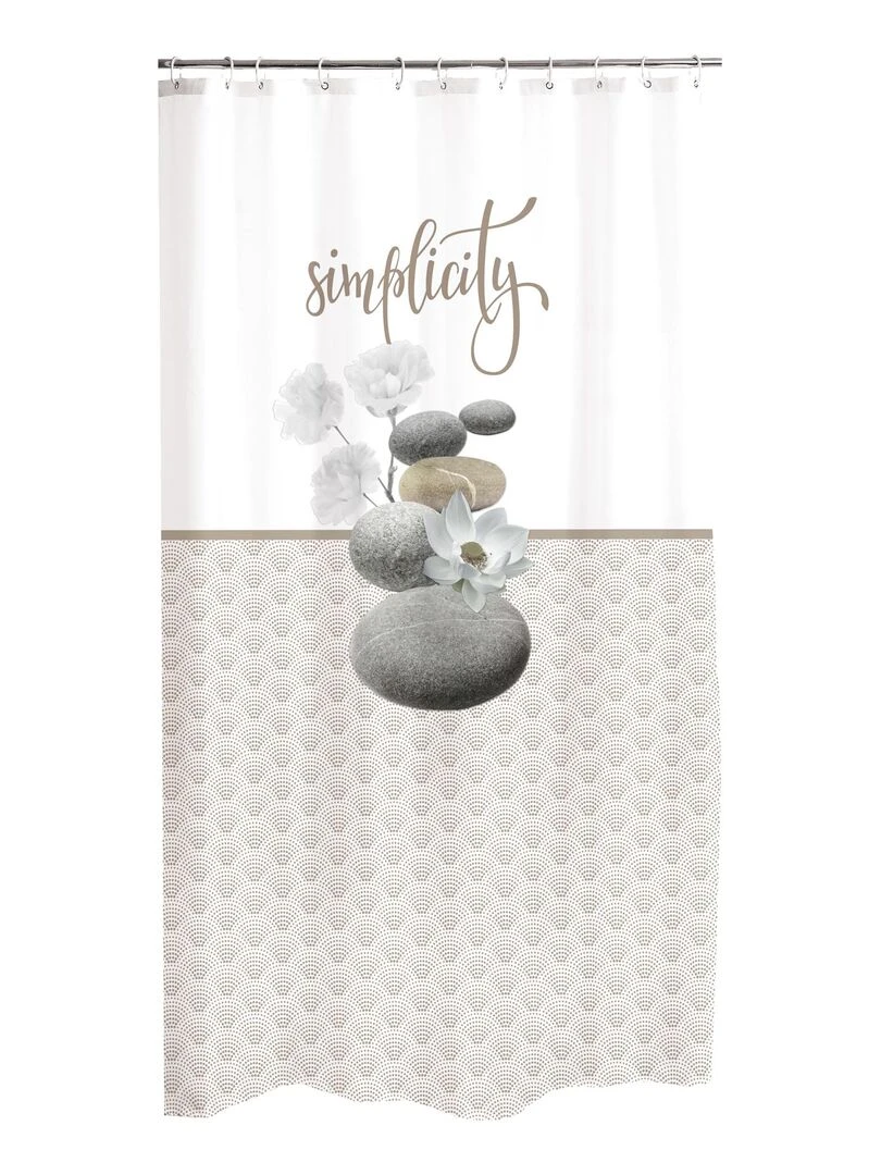 Rideau de douche Modele Simpicity Beige