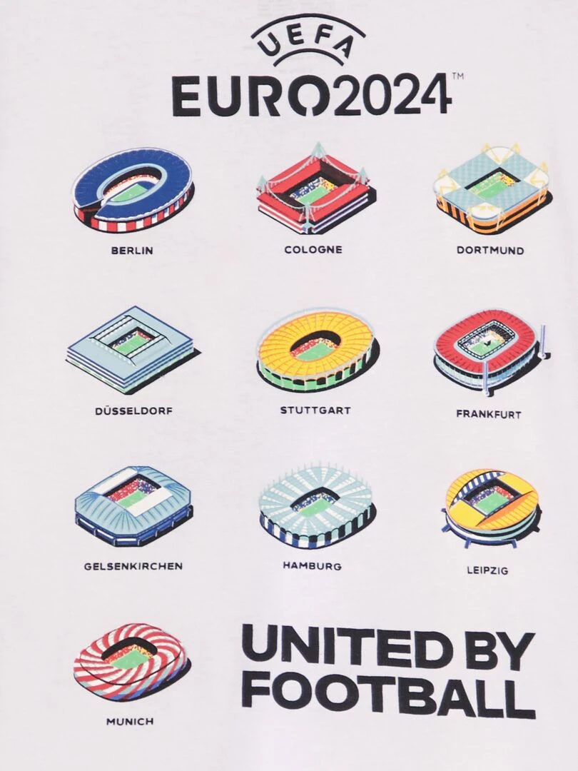 T shirt Euro 2024   Blanc