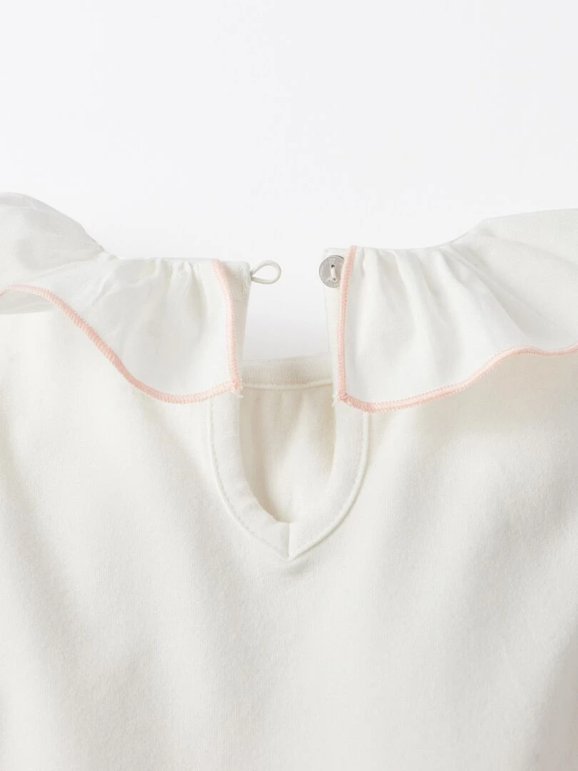 T shirt à manches longues the voyage 'Zippy'   Blanc