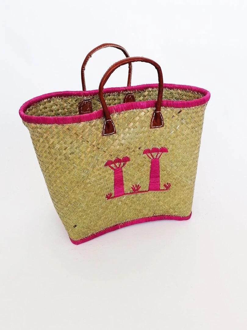Panier Baobab MM Fuchsia Rose