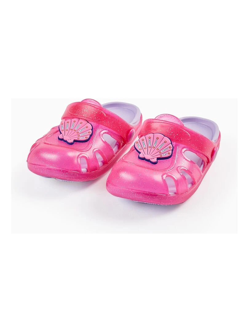 Sandales Clogs pour Bébé Fille 'Shell Delicious' Rose