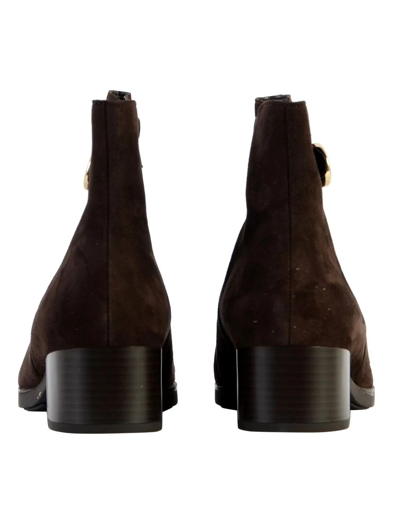 Bottine Cuir Gabor Samtchevreau   Marron
