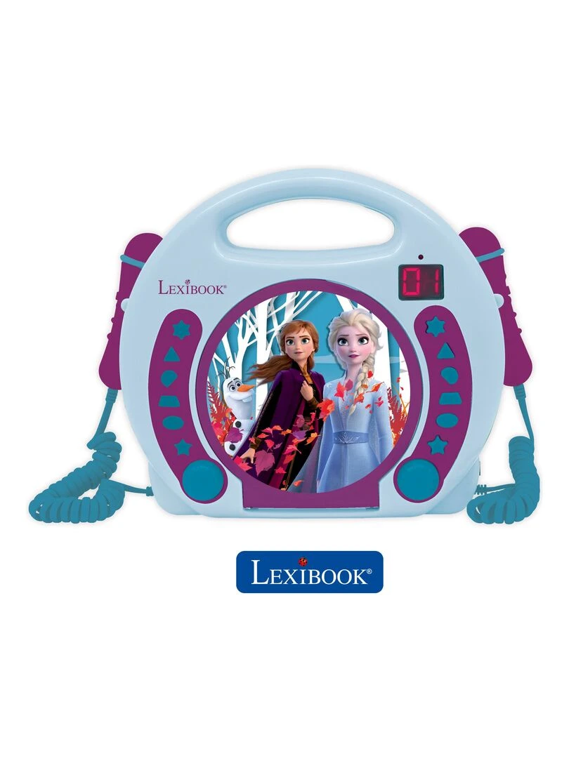 Lecteur Cd Portable Avec 2 Microphones Reine Des Neiges N/A