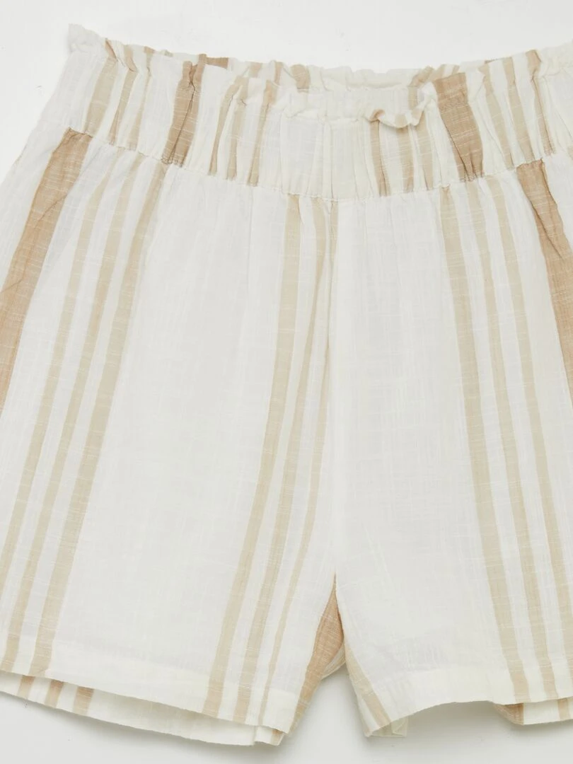 Short à rayures 'JDY'   Beige