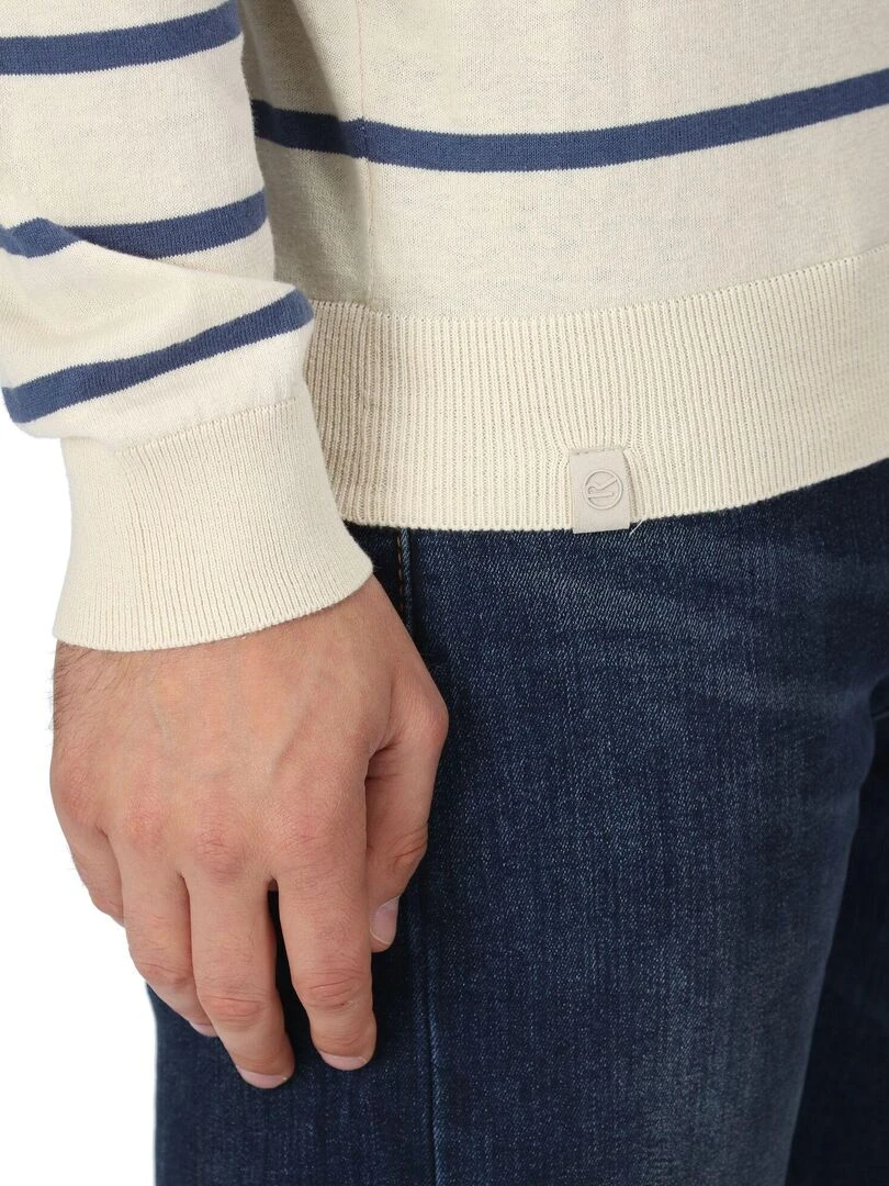Regatta   Pull CAUTLEY   Blanc Bleu