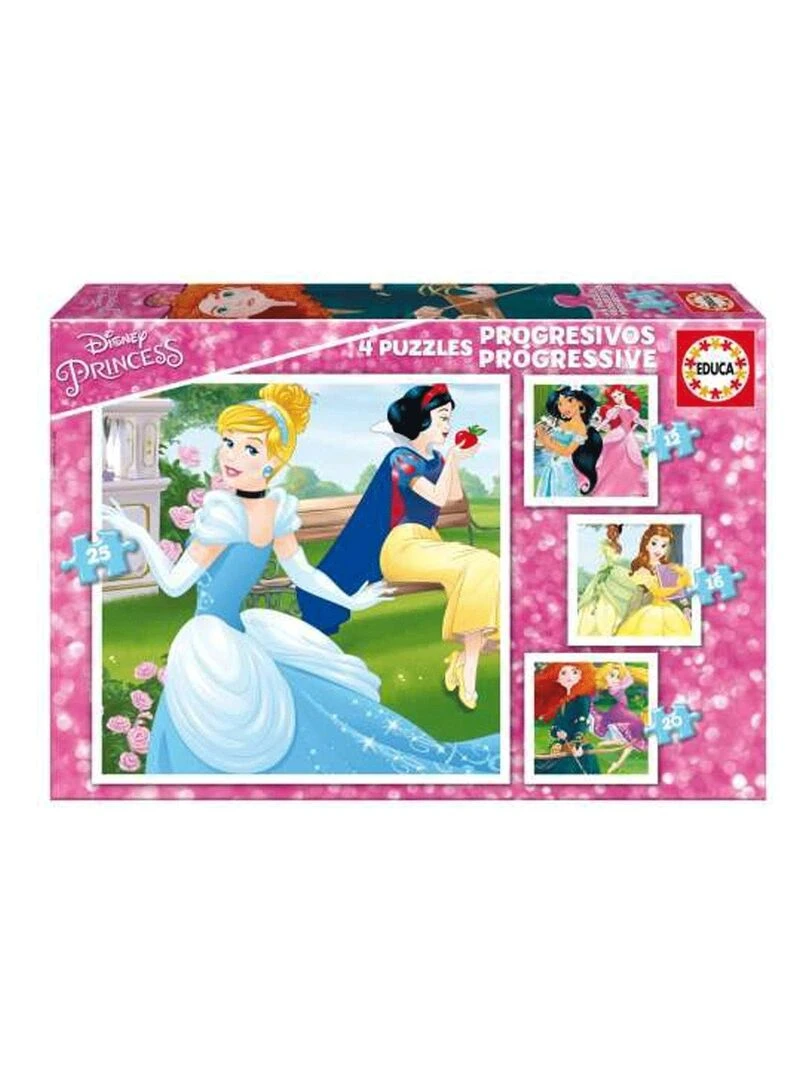 Puzzle progressif 12 à 25 pièces : Princesses Disney N/A