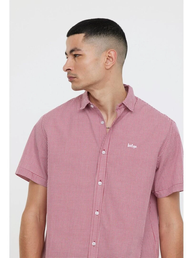 Lee Cooper   Chemise manches courtes coton comfort DIRAZ MC   Rouge