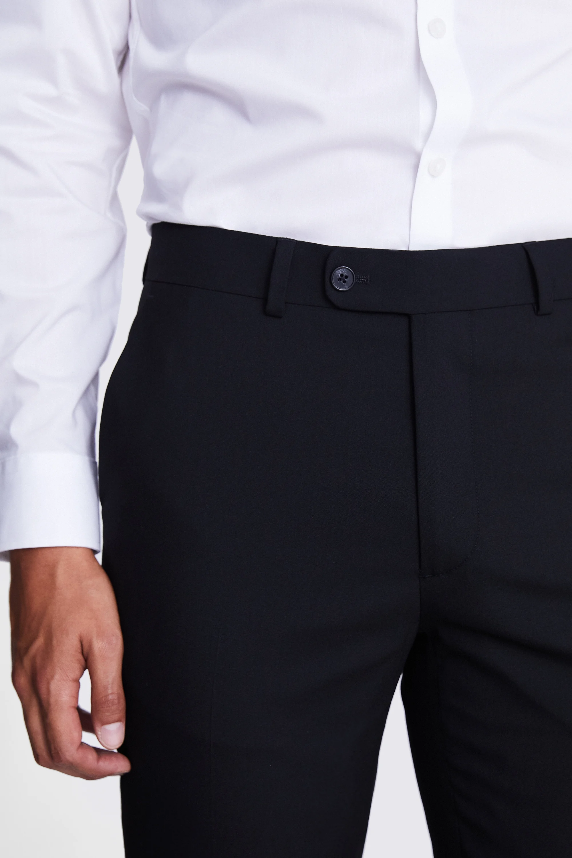 Tailored Fit Black Trousers   Buy Online at Moss