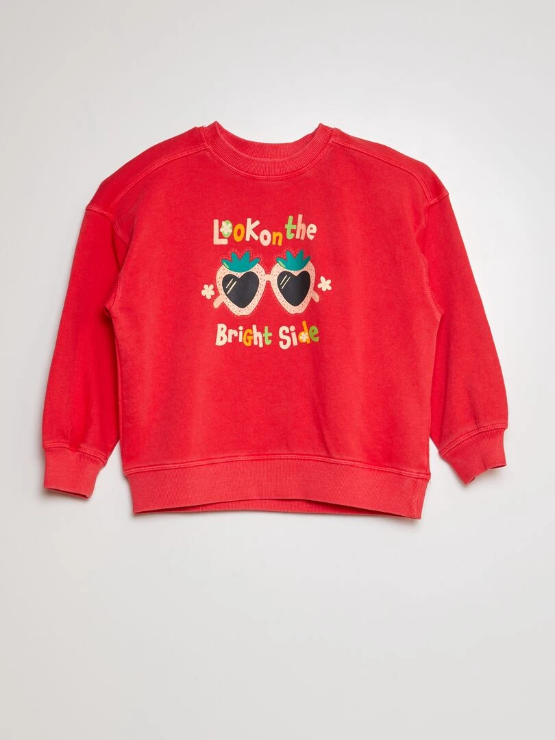 Sweat fantaisie Rouge