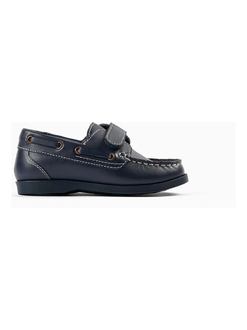 Mocassins en Cuir pour Bébé Garçon ROYALS OFF DUTY Bleu foncé