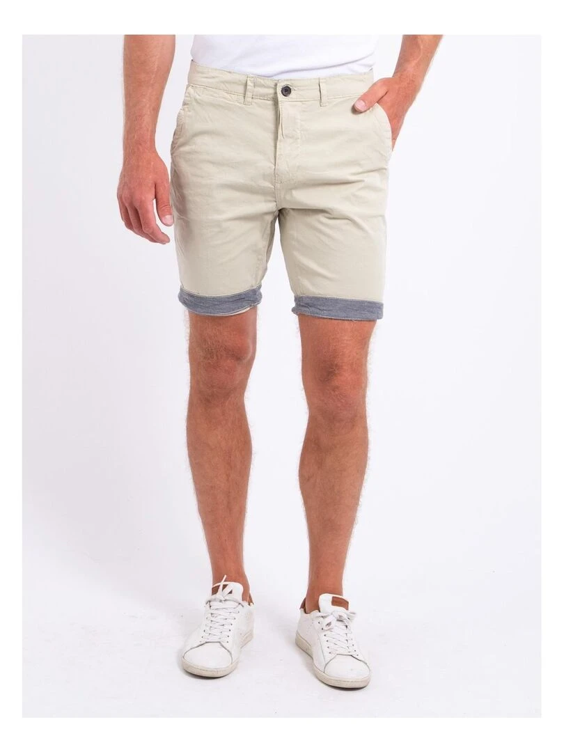 Bermuda chino BAZY Beige