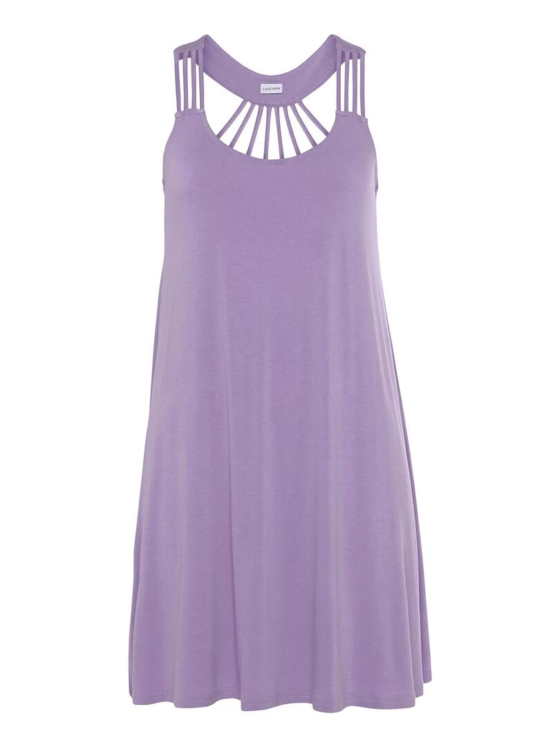 Robe estivale sans manches Tropic   Violet