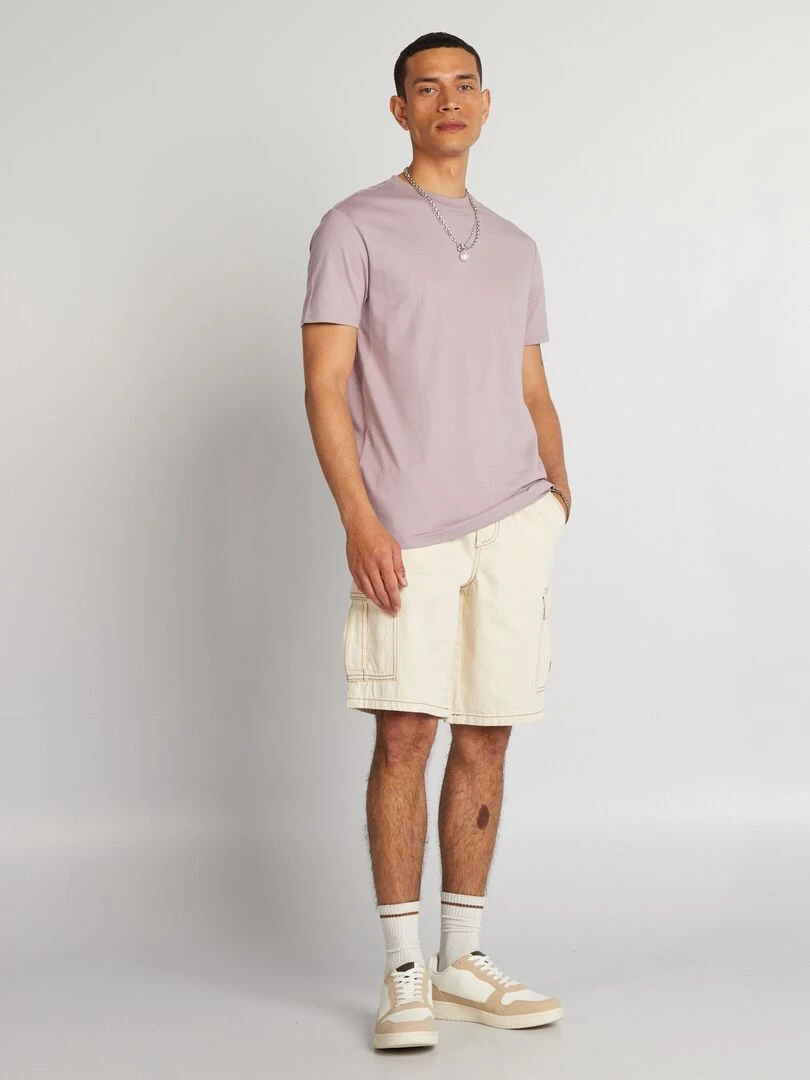 T shirt à col rond en coton Tough Cotton™ Violet