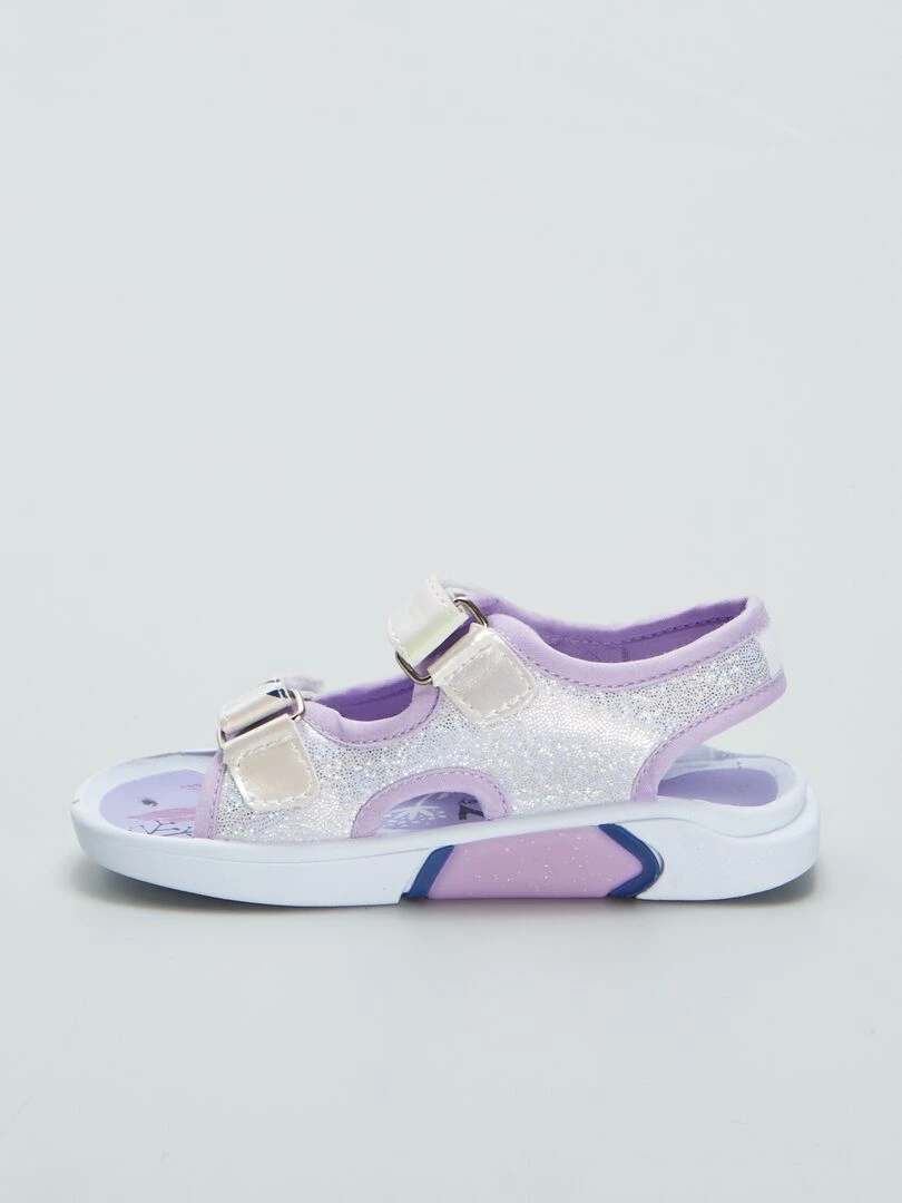 Sandales scratchées 'Reine des Neiges'   Violet
