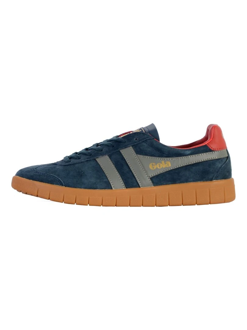 Basket Cuir Gola Hurricane Suede Bleu