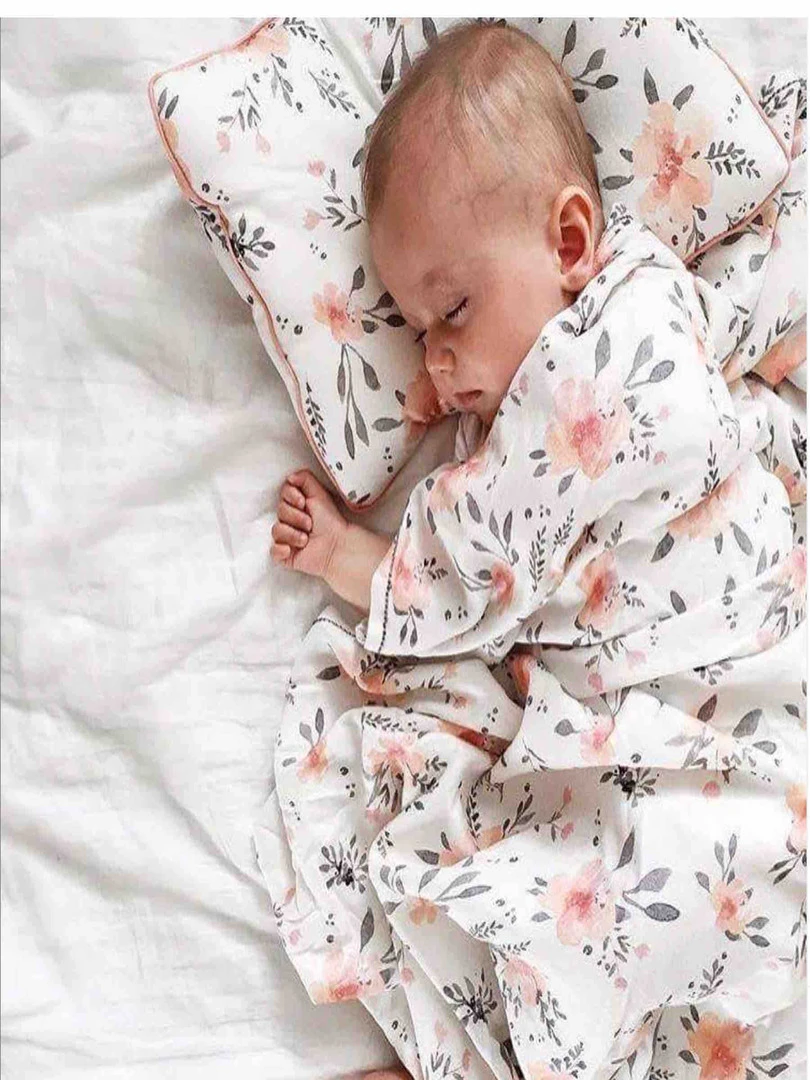 Maxi Lange Couverture  À Pompons En Bambou  Corail   N/A