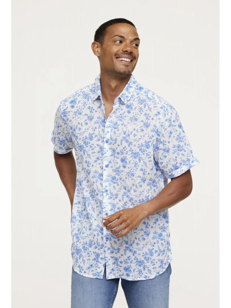 Lee Cooper Chemise manches courtes coton regular DULO Bleu gris
