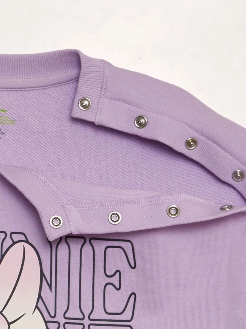 Sweat 'Minnie' en french terry   So Easy   Violet
