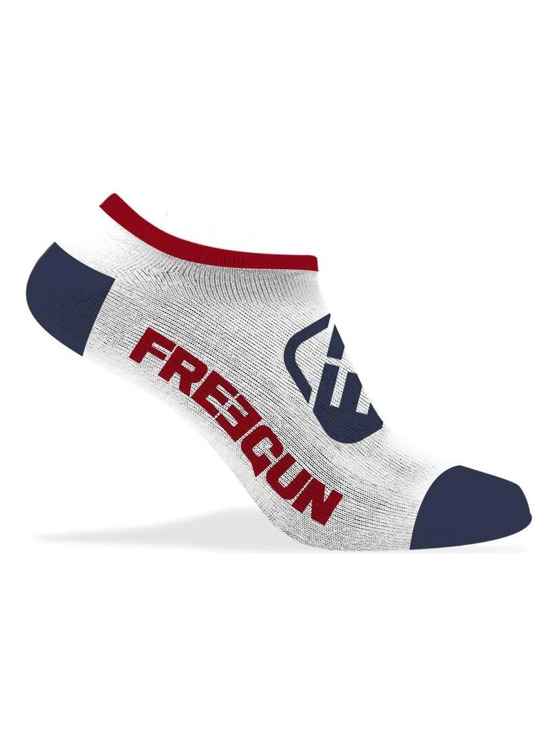 Lot de 5 Paires de Chaussette Socquettes Homme Freegun   Blanc