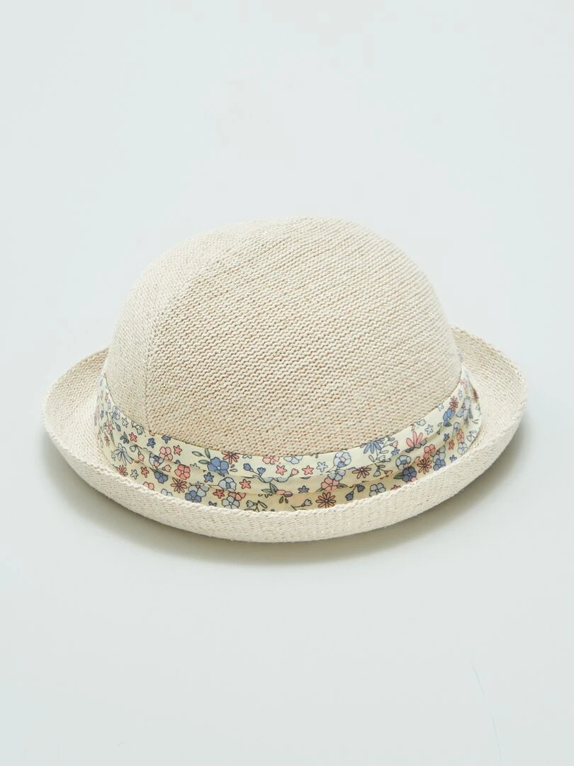 Chapeau de paille Blanc