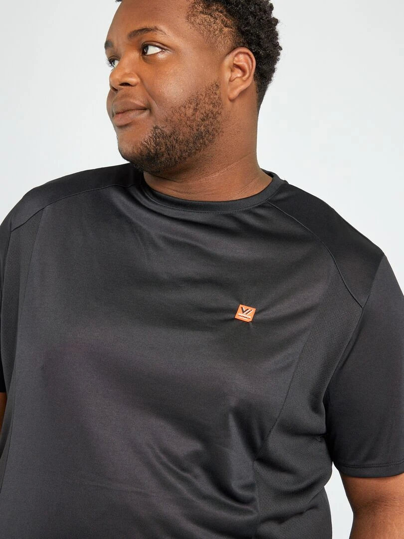 T shirt de sport uni noir