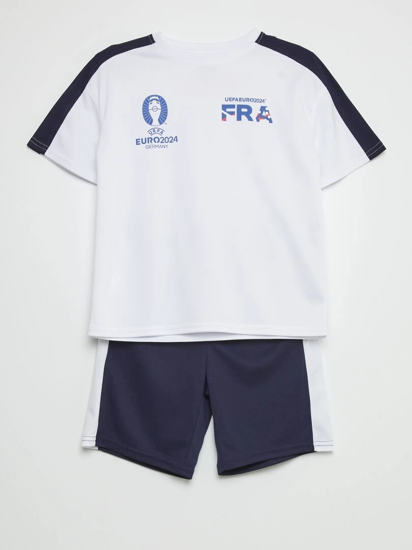 Ensemble de sport court Euro 2024 Blanc