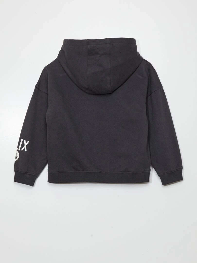 Sweat à capuche 'Felix le chat'   Noir