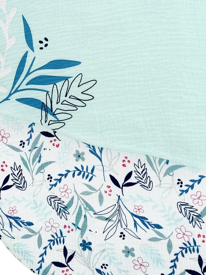 Gigoteuse d'été en gaze de coton Dahlia   Bleu