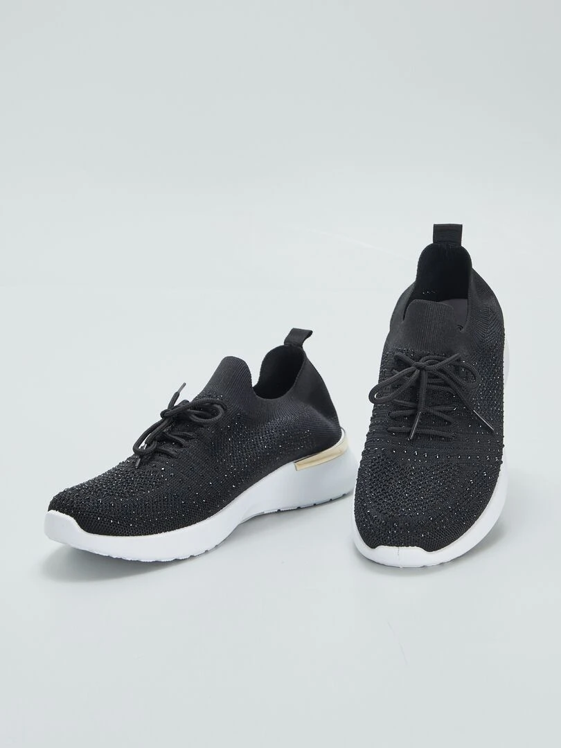 Baskets en mesh   Noir