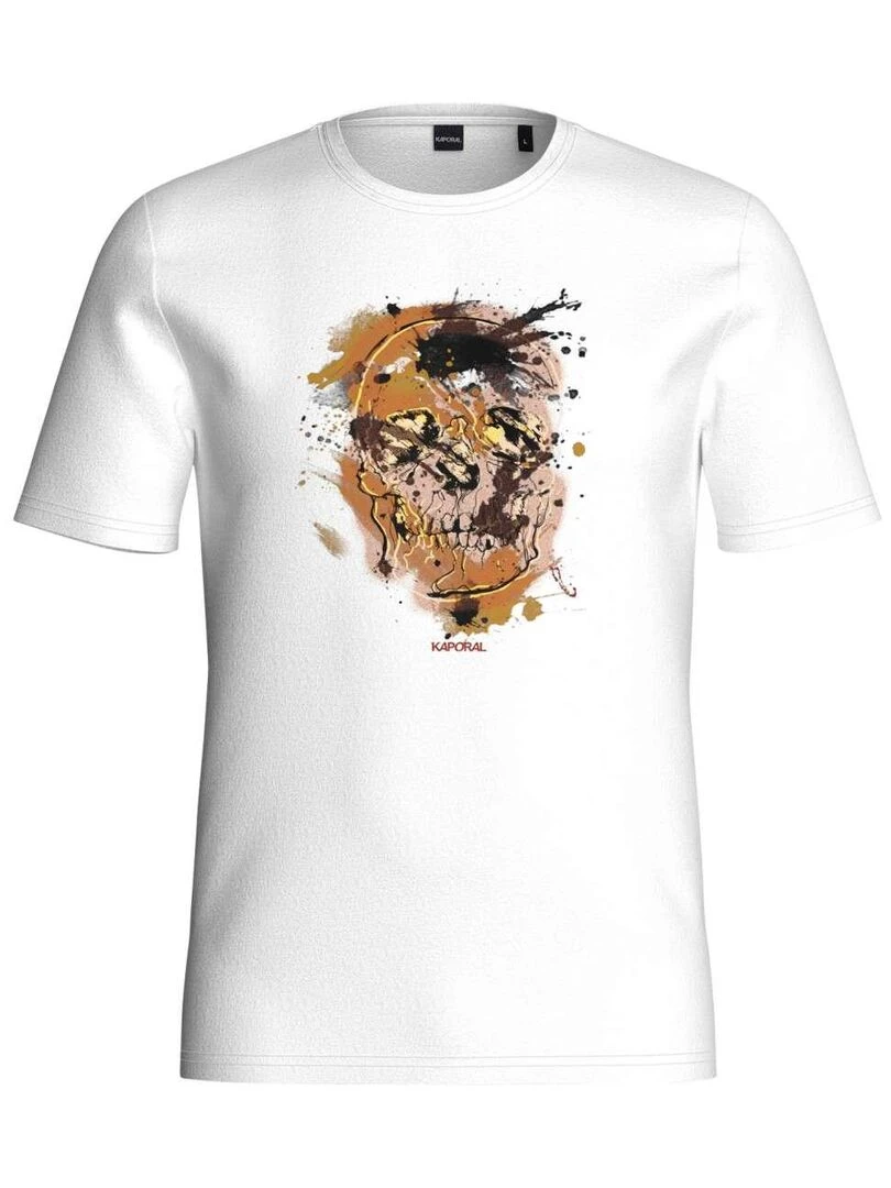 KAPORAL T shirt coton col rond Blanc