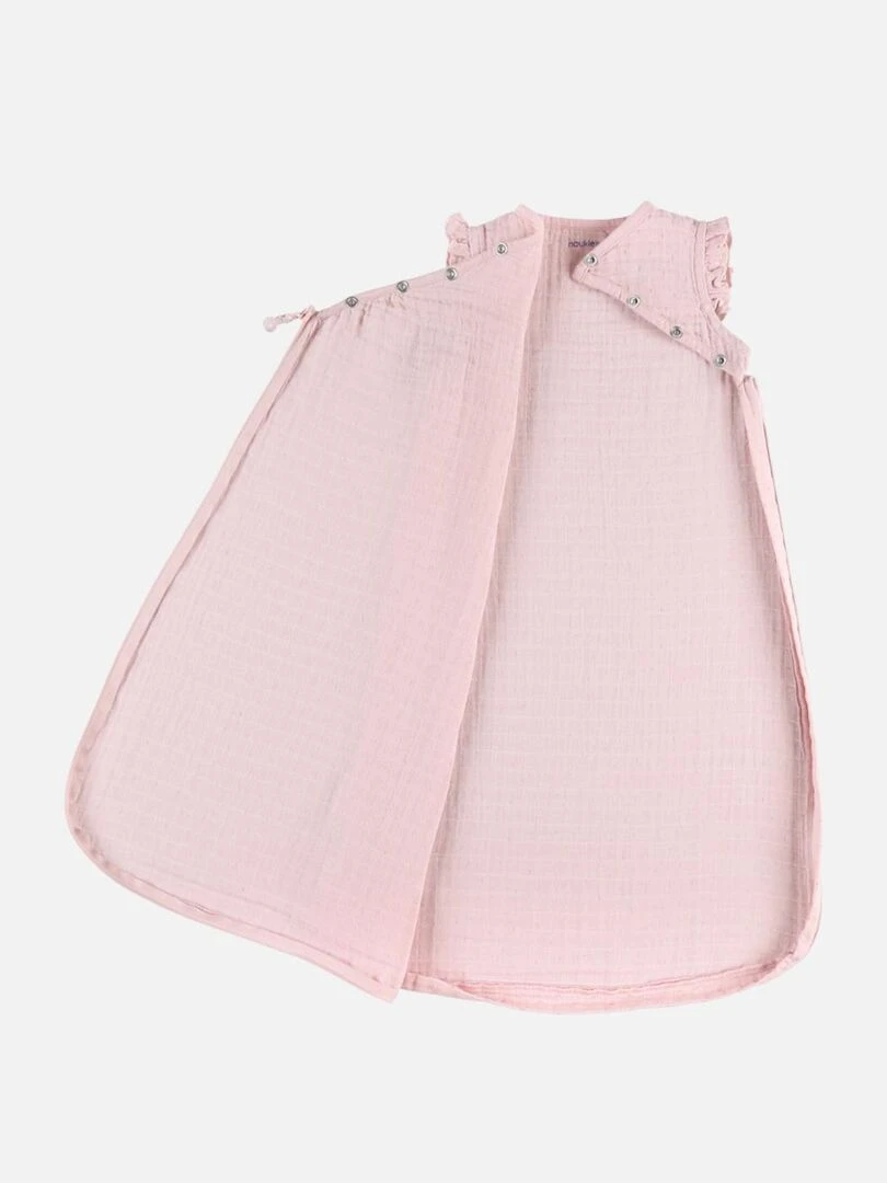 Gigoteuse 70 cm mousseline de coton BIO clair Rose