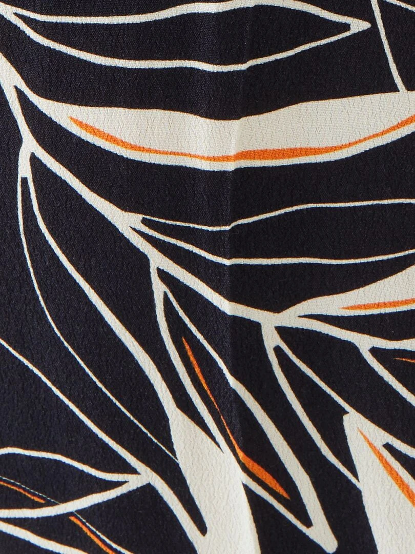 Pantalon tissu crêpe fibres viscose Lenzing EcoVero   Damart   Noir
