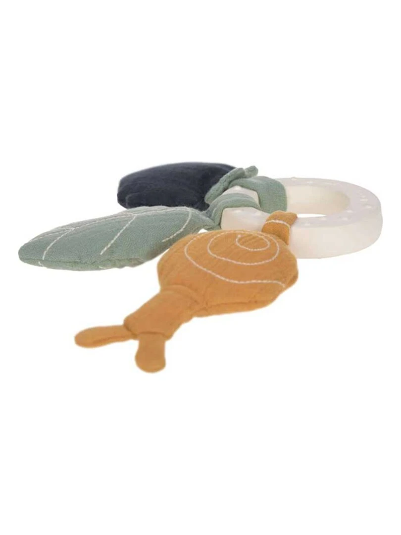 Anneau de dentition en caoutchouc naturel Escargot Multicolore