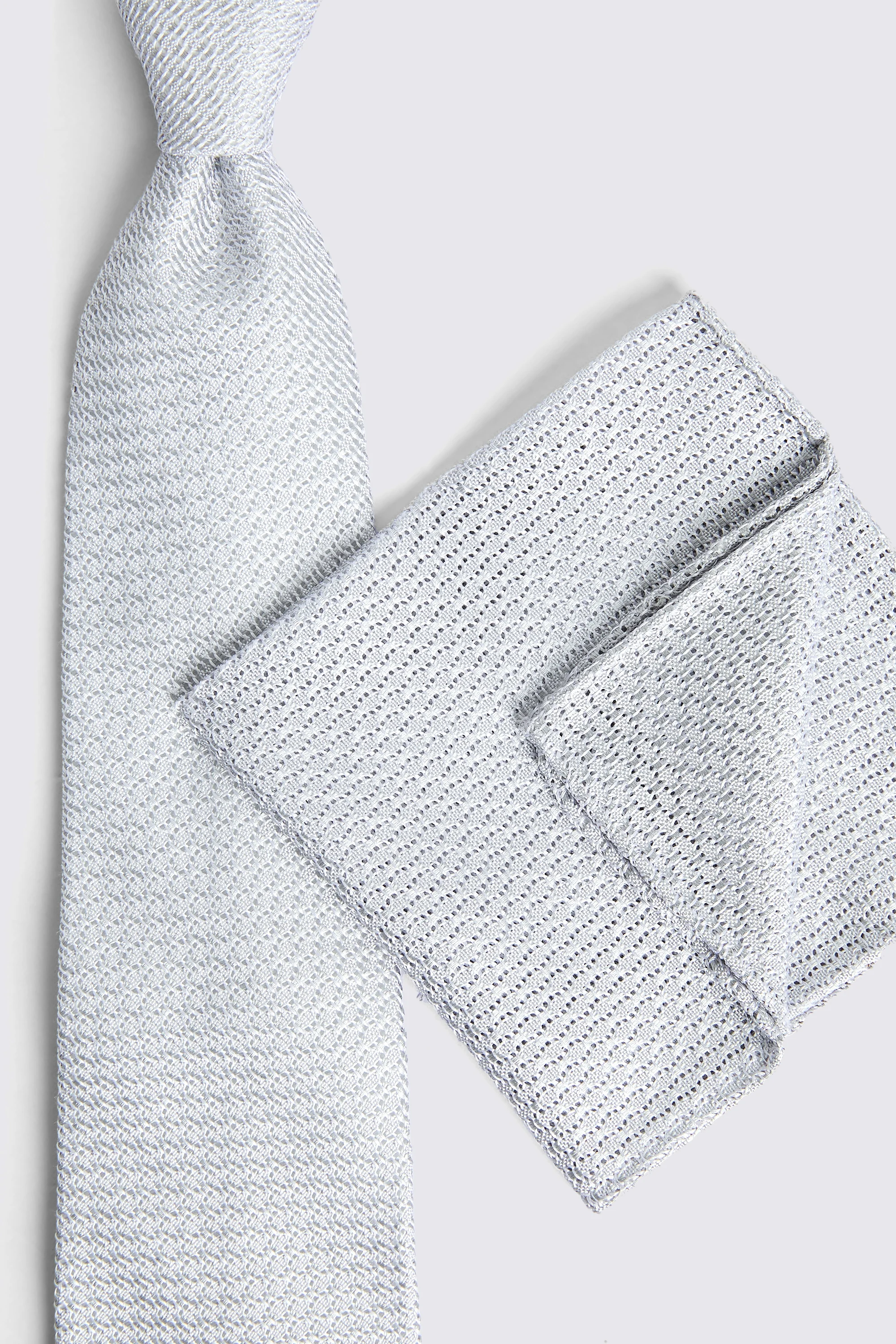 Silver Grenadine Tie