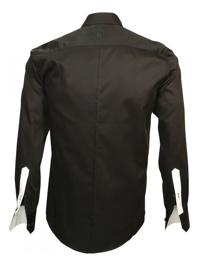 Chemise brodée ETNICA Noir
