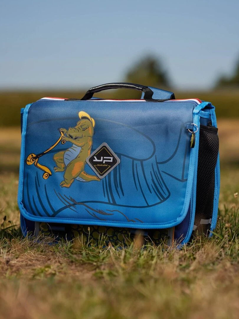 BODYPACK Cartable 38 cm recyclé Dinosaure trottinette   Bleu