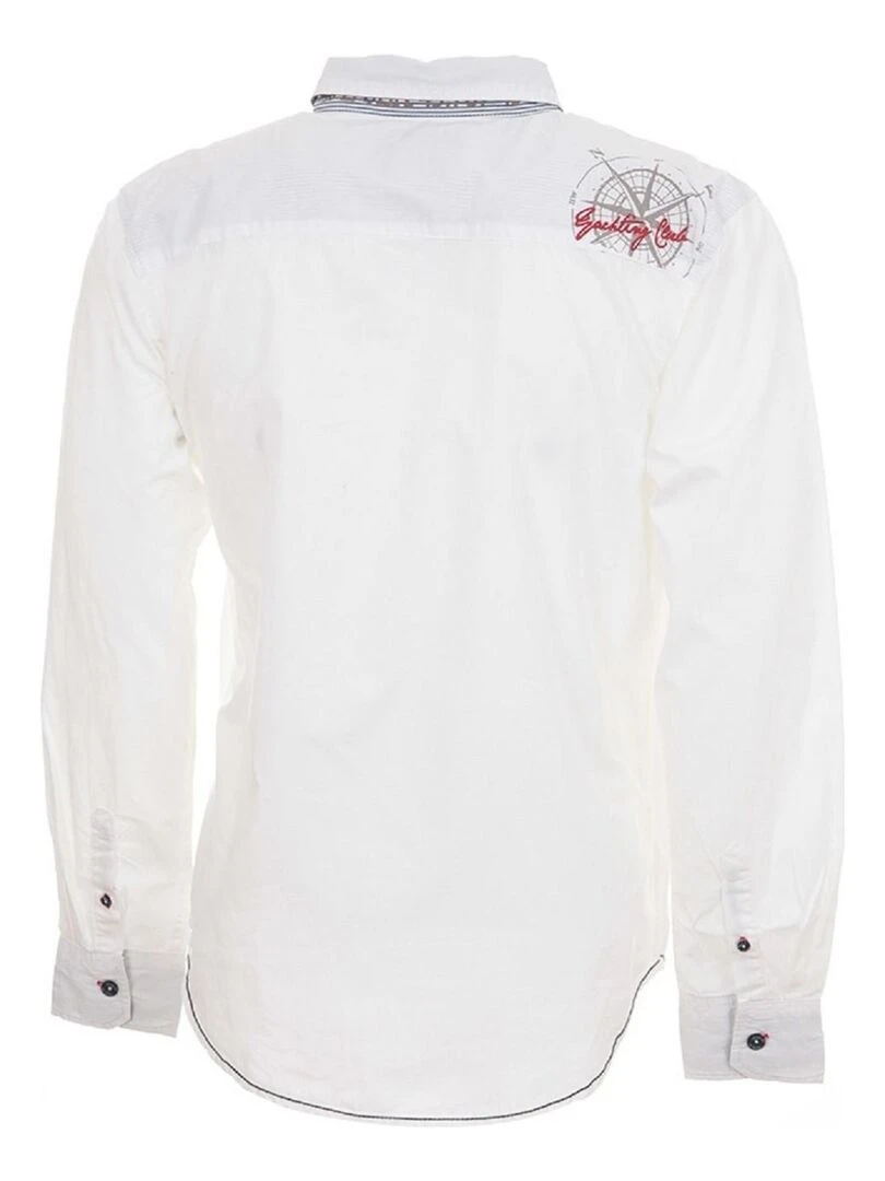 Chemise manches longues homme CLANVER   VENT DU CAP   Blanc