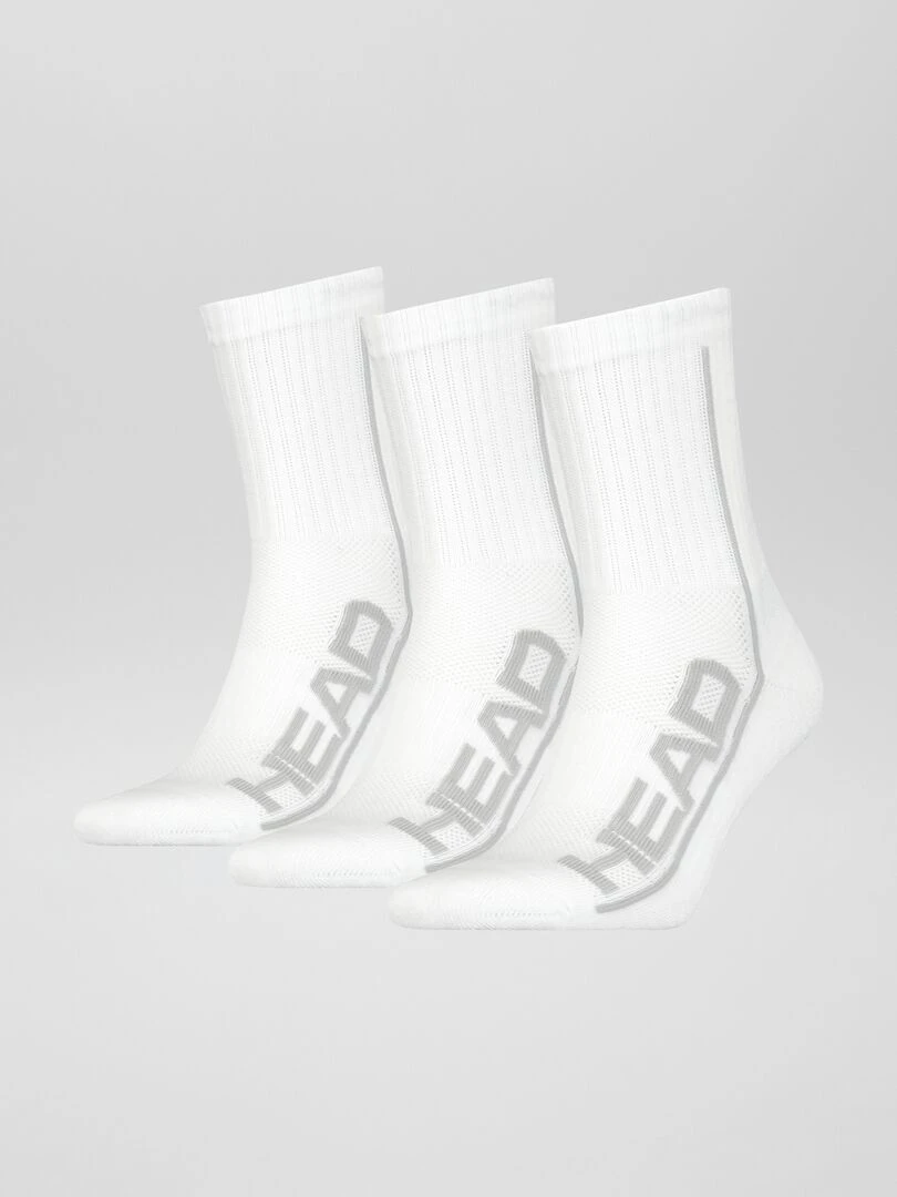 Lot de 3 paires de chaussettes 'HEAD' Blanc