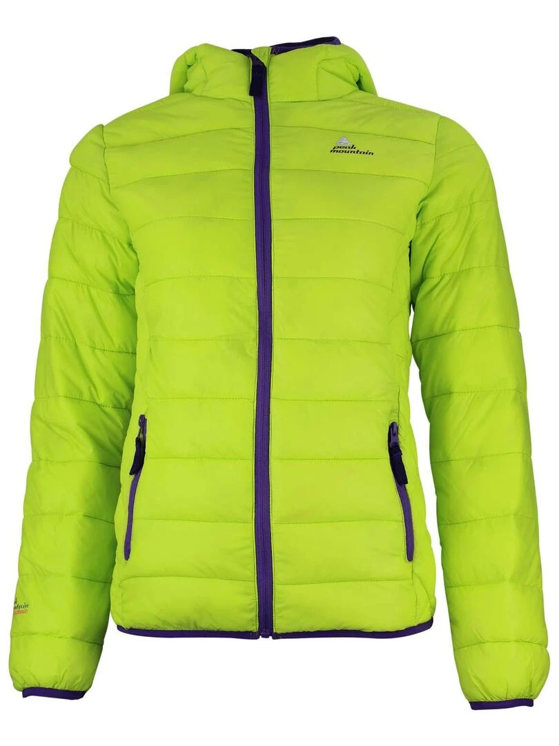 Doudoune fine fille GALISEO PEAK MOUNTAIN Vert anis