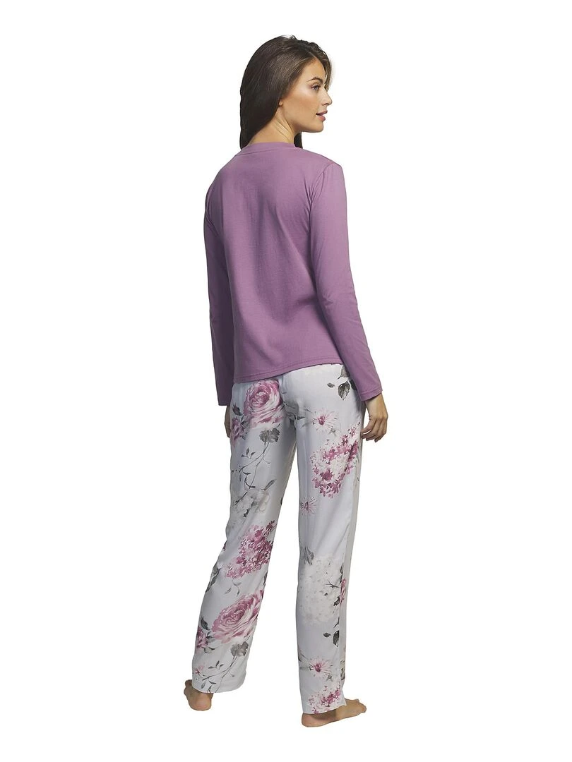 Tenue détente et intérieur pyjama pantalon haut Romantica Violet