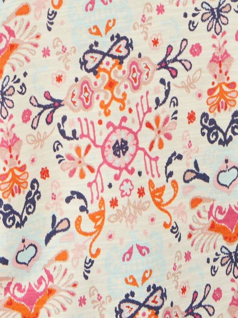 Tee shirt manches papillon volantées   Damart   Beige