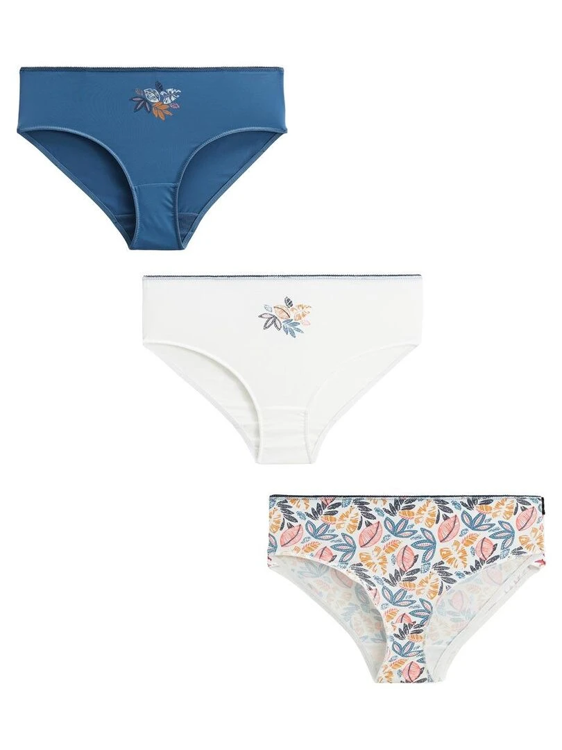 Lot de 3 culottes fille Sanza Multicolore