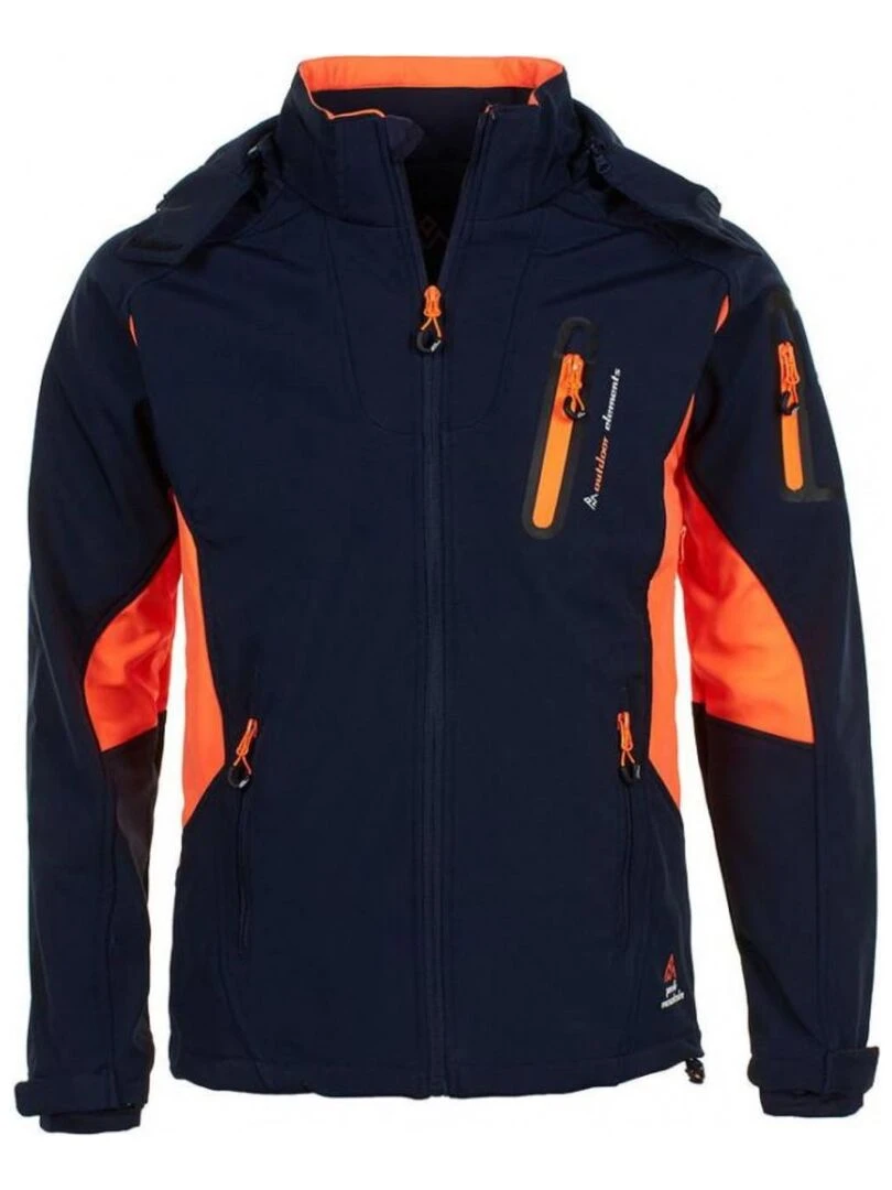 Blouson softshell homme CAVYBA PEAK MOUNTAIN Bleu marine