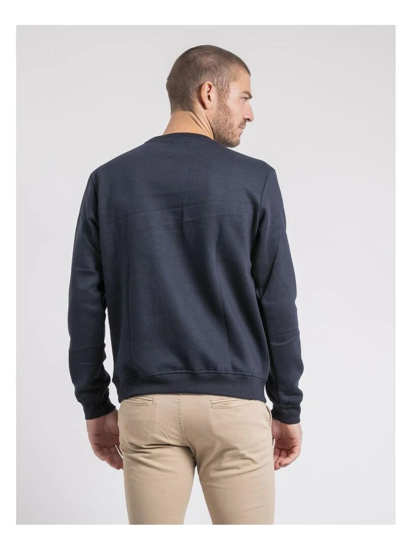 Sweat col rond WASGANY Bleu marine