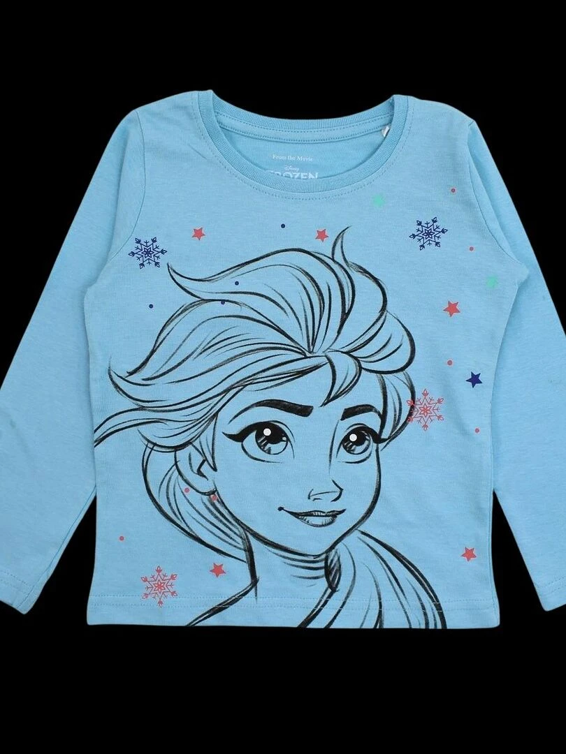 Disney Pyjama fille imprimé La Reine Des Neiges en coton Bleu