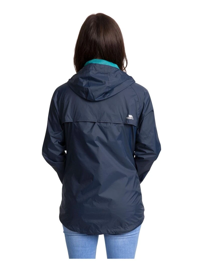 Trespass   Veste imperméable pliable QIKPAC   Bleu marine