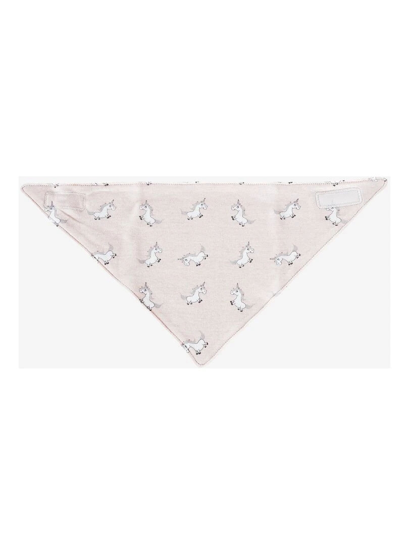 Lot de 2 bavoirs bébé Kinousses Rose