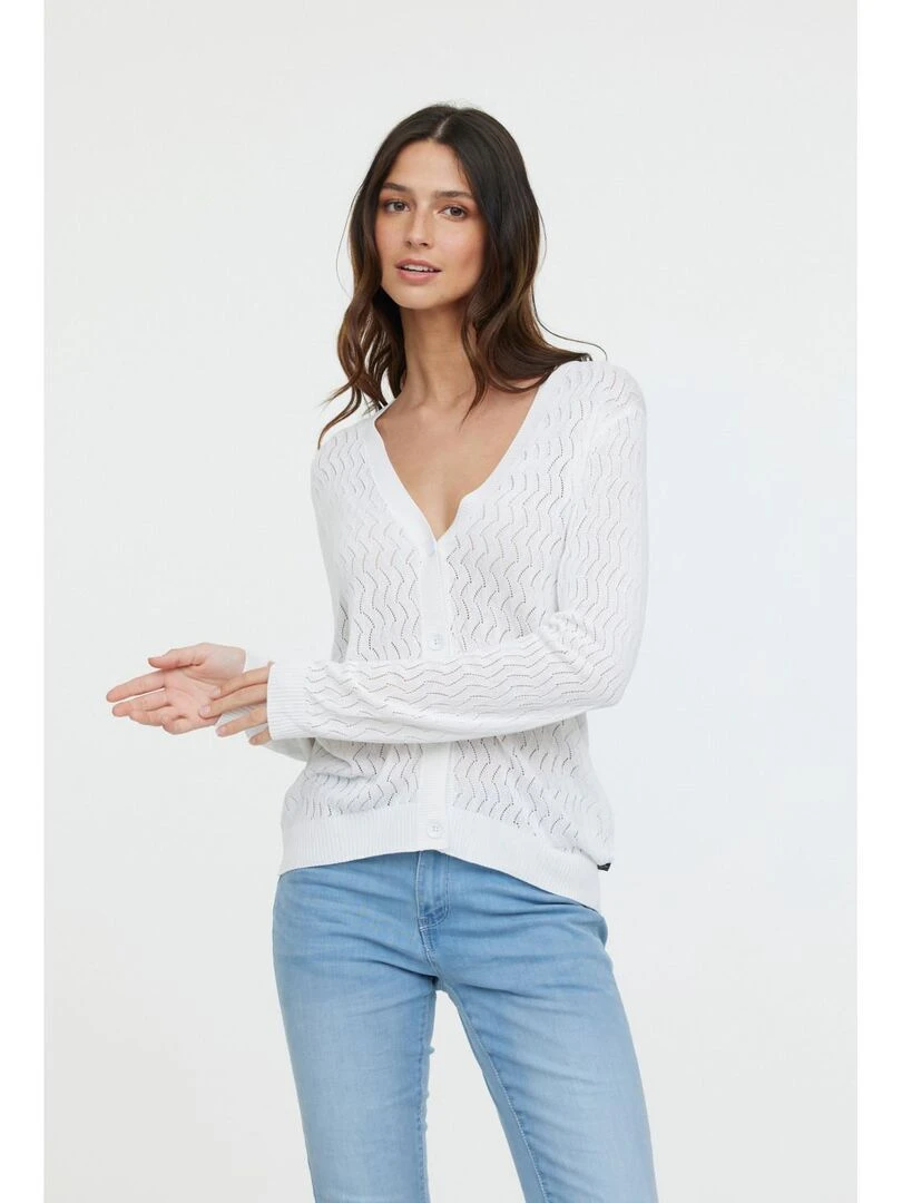 Lee Cooper Sweatshirt manches longues viscose regular CAPU ML Blanc