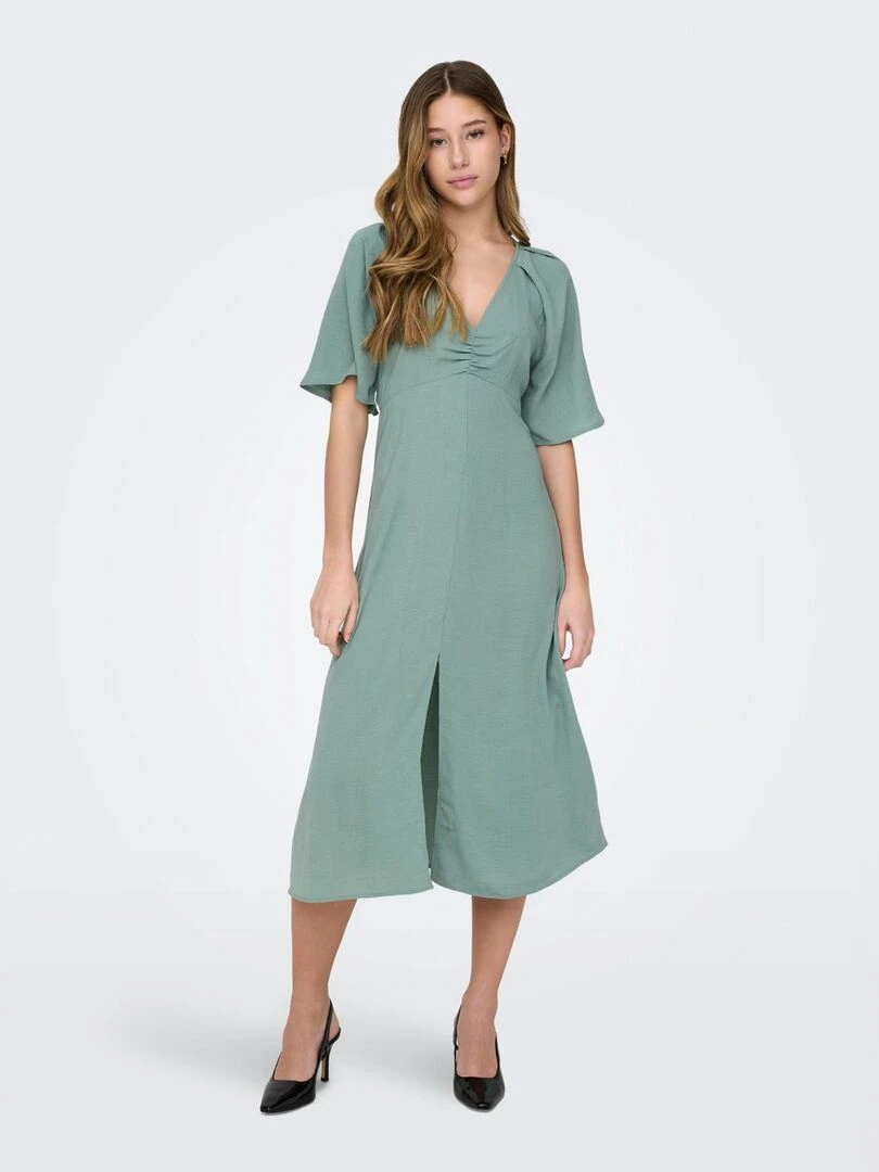 Robe midi à manches courtes 'JDY'   Vert