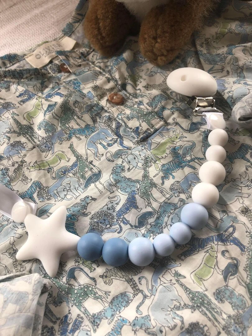 Accroche Tétine Lollipop Bleu   Bleu